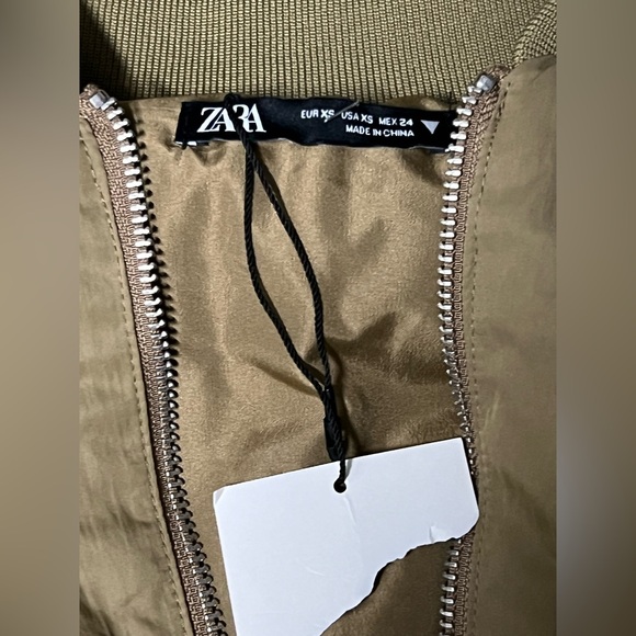 ZARA BOMBER JACKET DRESS, SZ XS NWT - Picture 7 of 9